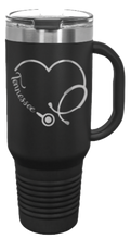 Load image into Gallery viewer, Tennessee Stethoscope Heart 40oz Handle Mug Laser Engraved
