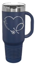 Load image into Gallery viewer, Tennessee Stethoscope Heart 40oz Handle Mug Laser Engraved
