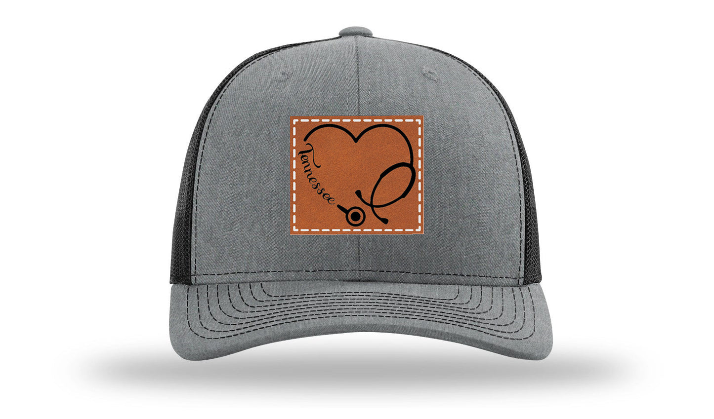 Tennessee Nurse Stethoscope Leather Patch Richardson 112 Hat