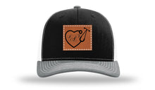 Load image into Gallery viewer, Heart Stethoscope with Monogram Leather Patch Richardson 112 Hat
