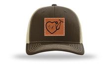 Load image into Gallery viewer, Heart Stethoscope with Monogram Leather Patch Richardson 112 Hat
