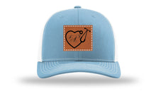Load image into Gallery viewer, Heart Stethoscope with Monogram Leather Patch Richardson 112 Hat
