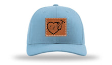 Load image into Gallery viewer, Heart Stethoscope with Monogram Leather Patch Richardson 112 Hat
