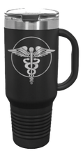 Load image into Gallery viewer, Caduceus 40oz Handle Mug Laser Engraved
