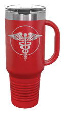 Load image into Gallery viewer, Caduceus 40oz Handle Mug Laser Engraved
