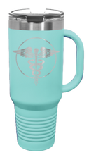 Load image into Gallery viewer, Caduceus 40oz Handle Mug Laser Engraved
