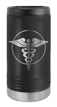 Load image into Gallery viewer, Caduceus Laser Engraved Slim Can Insulated Koosie
