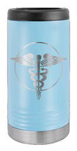 Load image into Gallery viewer, Caduceus Laser Engraved Slim Can Insulated Koosie
