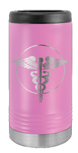 Load image into Gallery viewer, Caduceus Laser Engraved Slim Can Insulated Koosie
