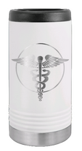 Load image into Gallery viewer, Caduceus Laser Engraved Slim Can Insulated Koosie
