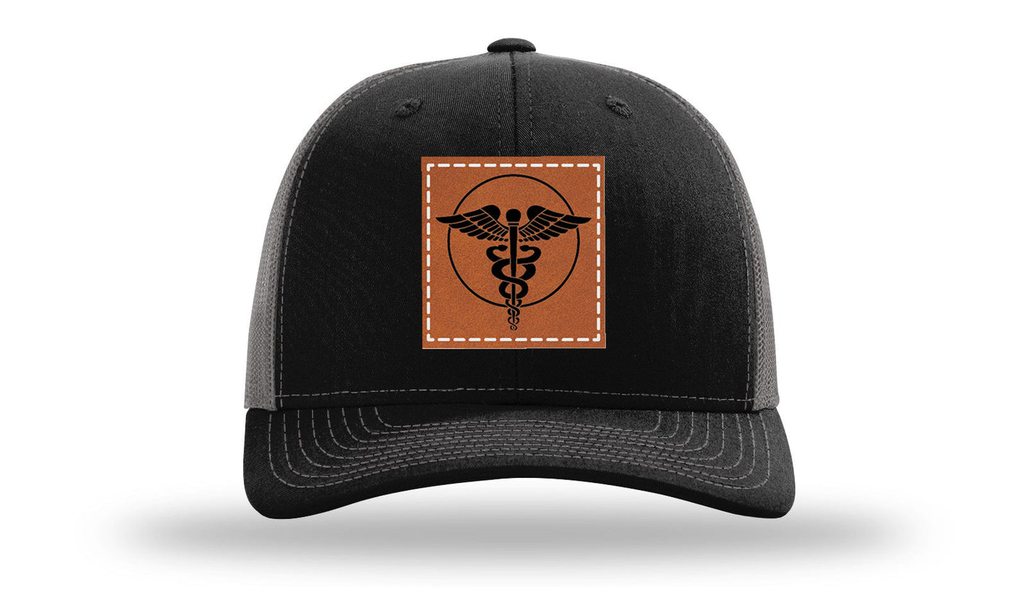 Caduceus Leather Patch Richardson 112 Hat