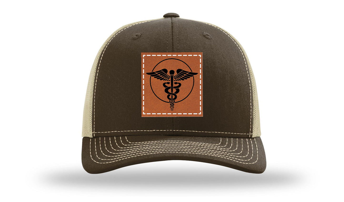Caduceus Leather Patch Richardson 112 Hat