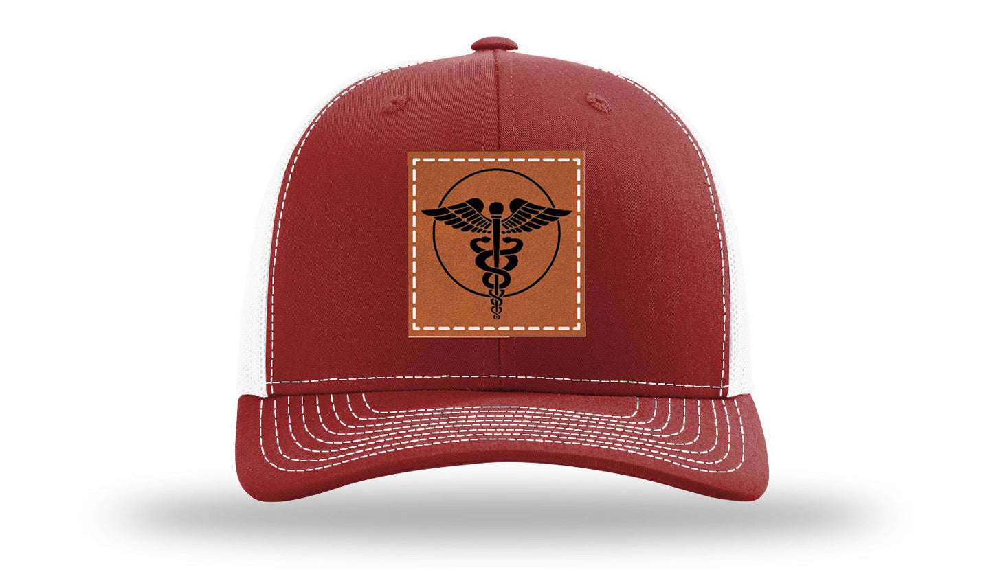 Caduceus Leather Patch Richardson 112 Hat
