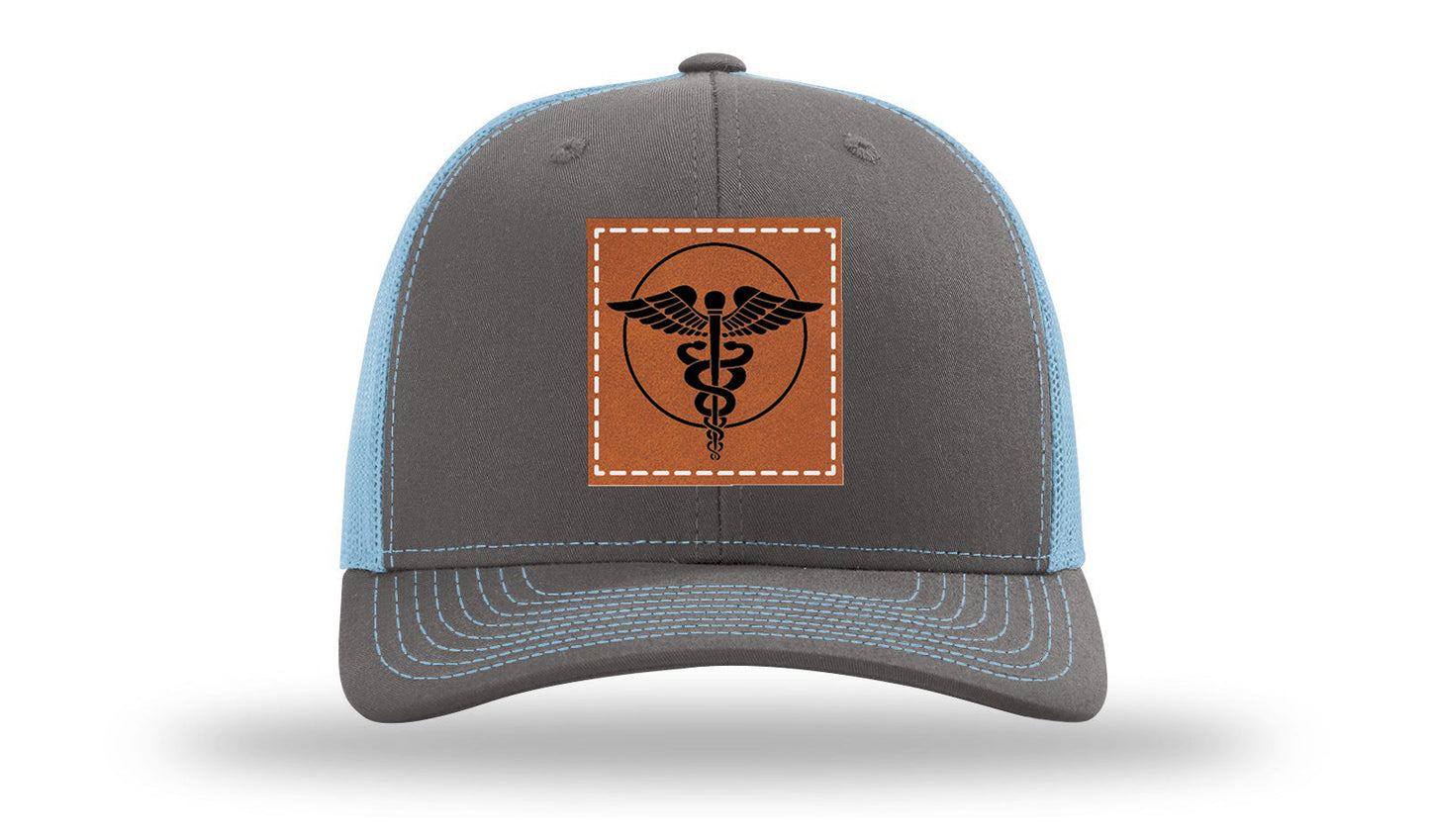 Caduceus Leather Patch Richardson 112 Hat
