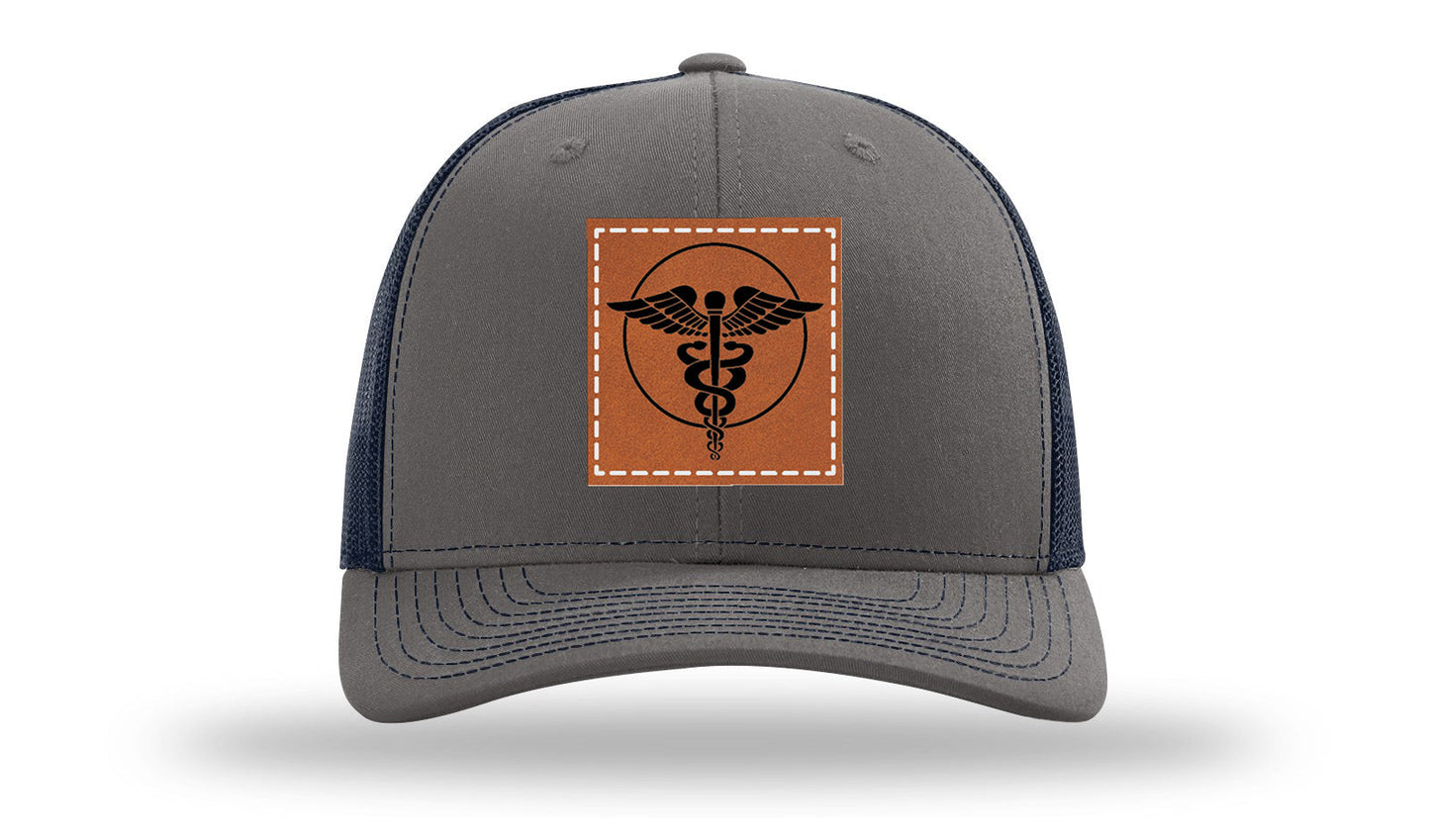 Caduceus Leather Patch Richardson 112 Hat