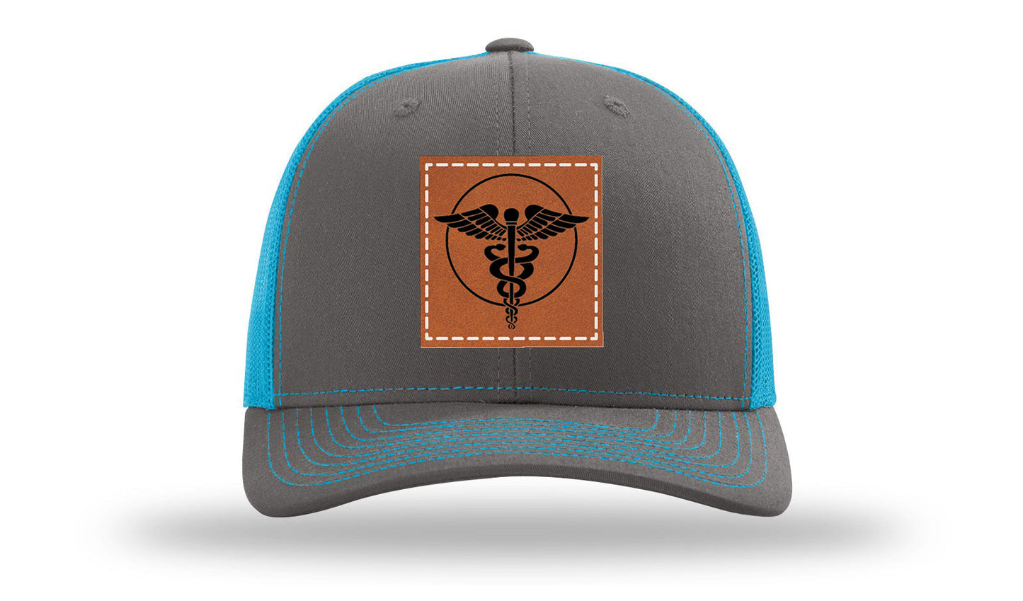 Caduceus Leather Patch Richardson 112 Hat