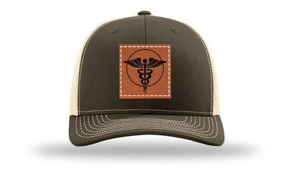 Caduceus Leather Patch Richardson 112 Hat