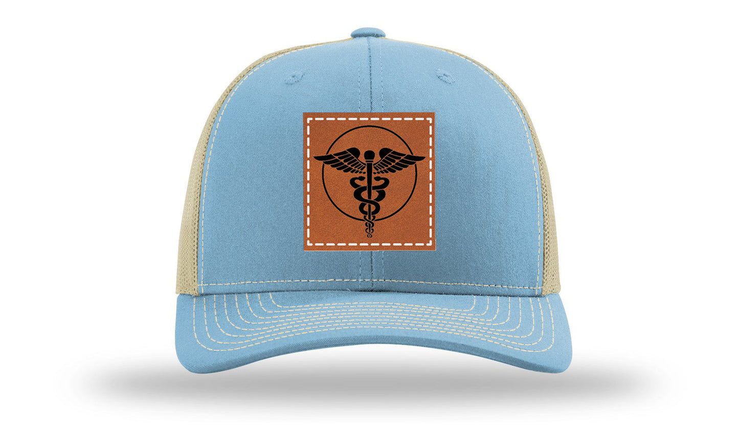 Caduceus Leather Patch Richardson 112 Hat