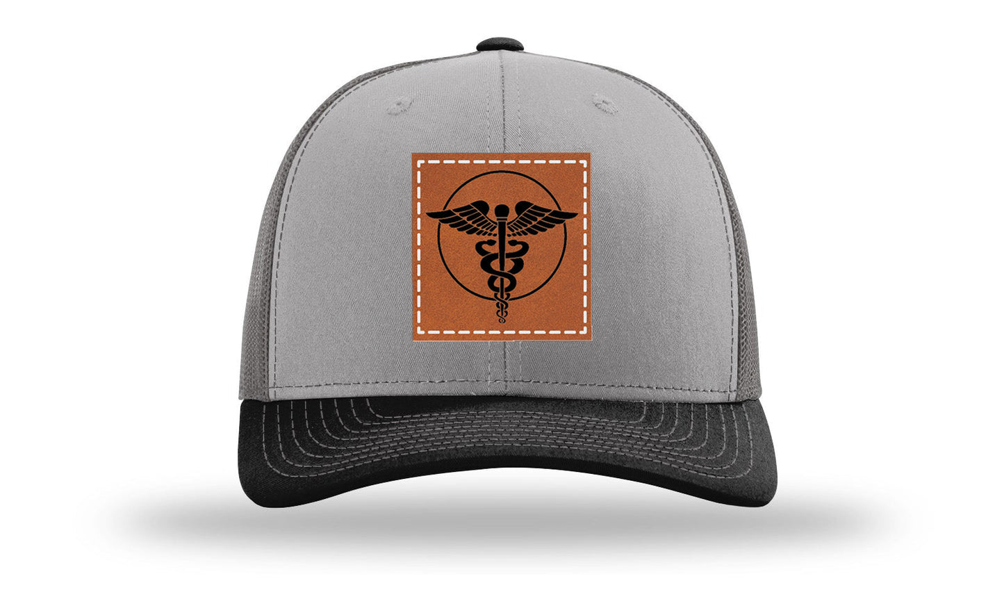 Caduceus Leather Patch Richardson 112 Hat