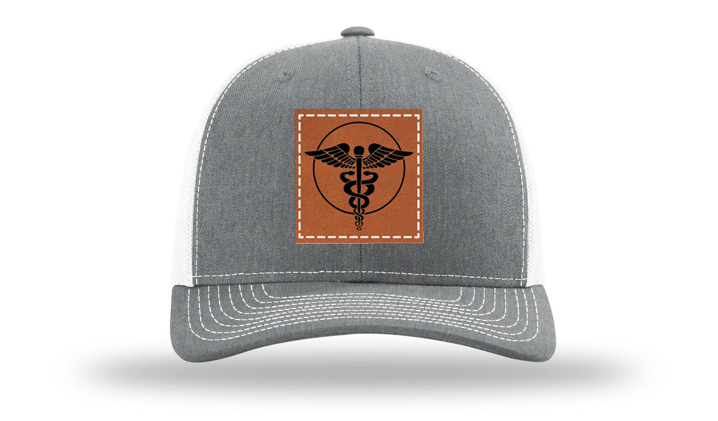 Caduceus Leather Patch Richardson 112 Hat