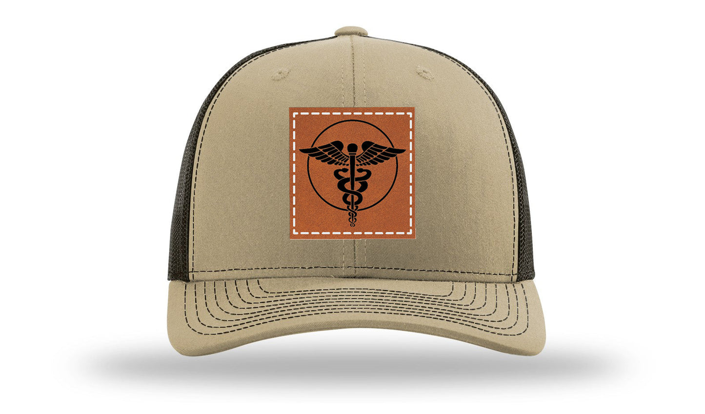 Caduceus Leather Patch Richardson 112 Hat