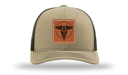 Caduceus Leather Patch Richardson 112 Hat