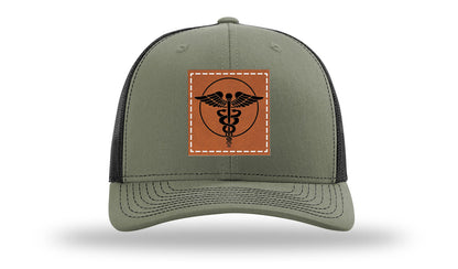 Caduceus Leather Patch Richardson 112 Hat