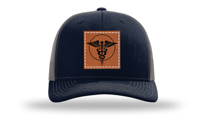 Caduceus Leather Patch Richardson 112 Hat