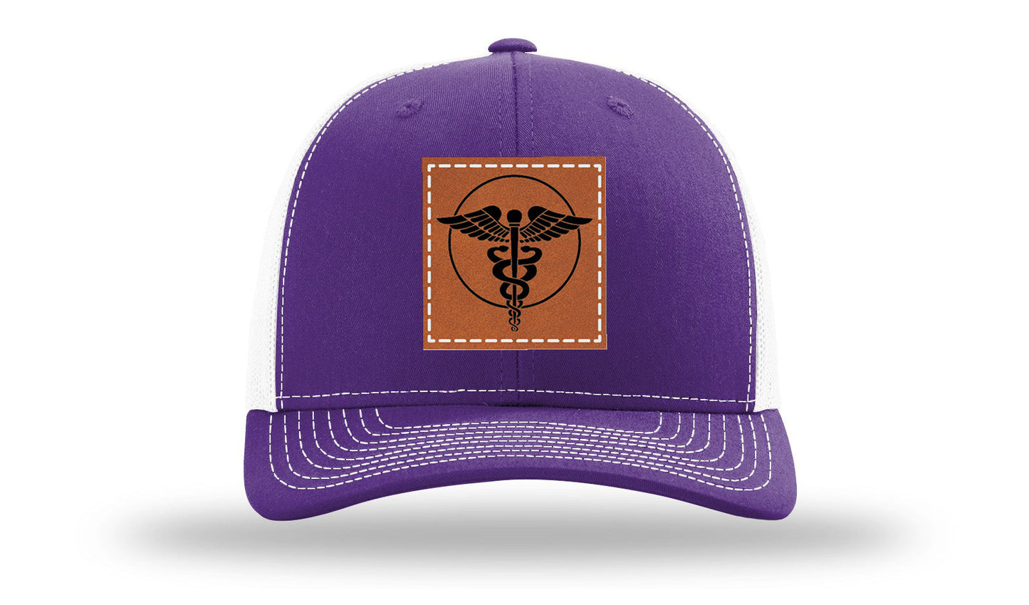 Caduceus Leather Patch Richardson 112 Hat