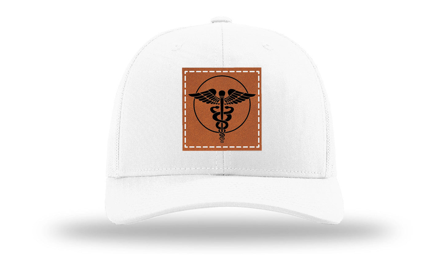 Caduceus Leather Patch Richardson 112 Hat