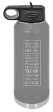 Load image into Gallery viewer, Nursing Student Life Laser Engraved Water Bottle (Etched)
