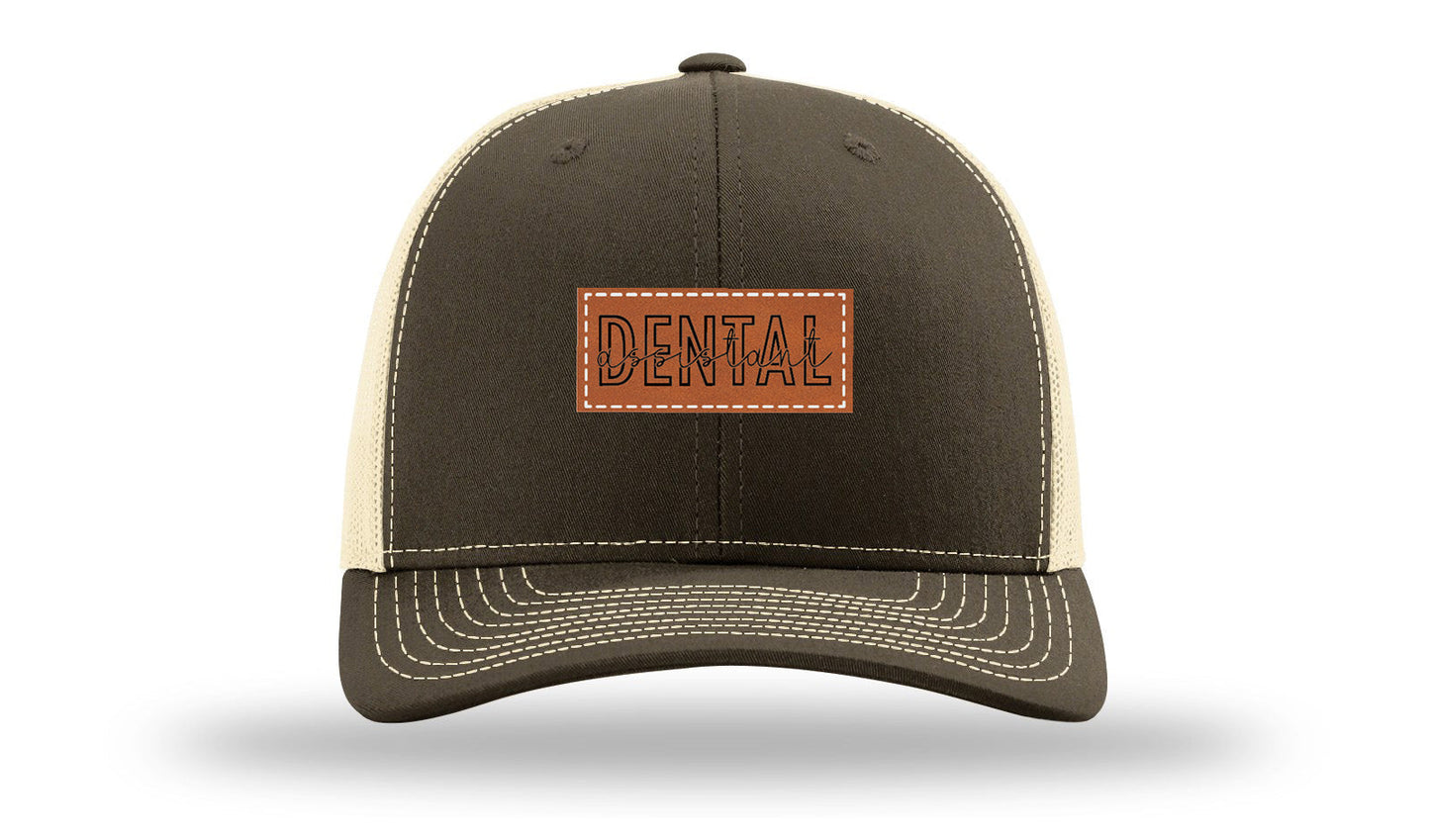 Dental Assistant Leather Patch Richardson 112 Hat