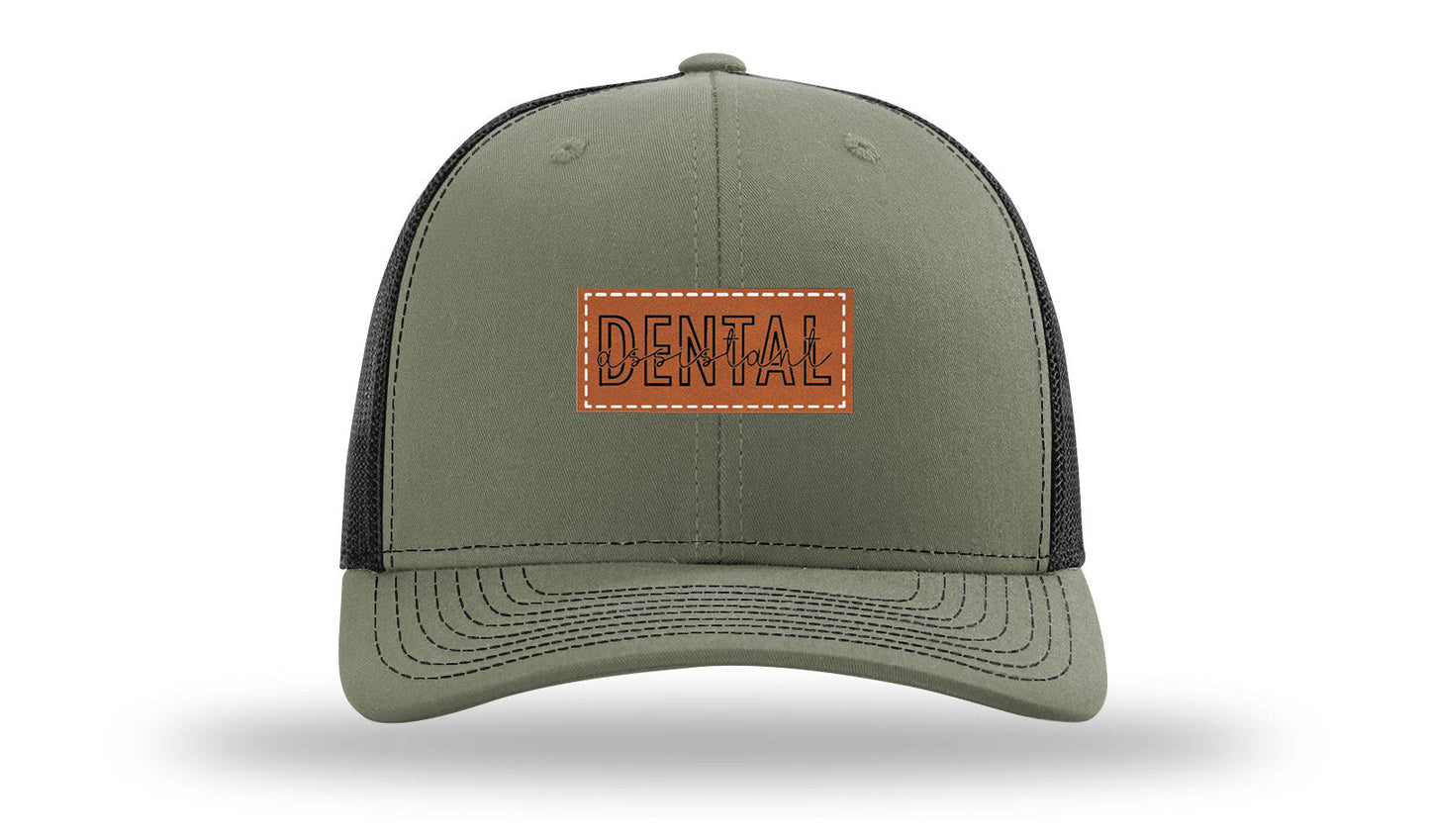 Dental Assistant Leather Patch Richardson 112 Hat