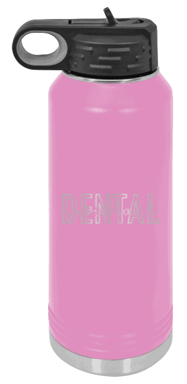 Dental Assistant - 32oz Water Bottle Laser Engraved- Light Purple