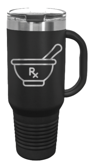 RX 40oz Handle Mug Laser Engraved