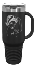 Load image into Gallery viewer, Nurse Life Girl 40oz Handle Mug Laser Engraved
