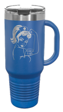 Load image into Gallery viewer, Nurse Life Girl 40oz Handle Mug Laser Engraved
