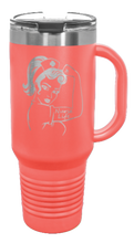 Load image into Gallery viewer, Nurse Life Girl 40oz Handle Mug Laser Engraved
