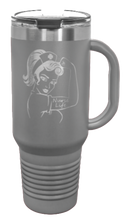 Load image into Gallery viewer, Nurse Life Girl 40oz Handle Mug Laser Engraved
