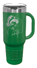 Load image into Gallery viewer, Nurse Life Girl 40oz Handle Mug Laser Engraved
