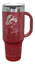 Load image into Gallery viewer, Nurse Life Girl 40oz Handle Mug Laser Engraved
