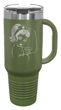 Load image into Gallery viewer, Nurse Life Girl 40oz Handle Mug Laser Engraved
