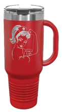 Load image into Gallery viewer, Nurse Life Girl 40oz Handle Mug Laser Engraved
