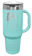 Load image into Gallery viewer, Nurse Life Girl 40oz Handle Mug Laser Engraved
