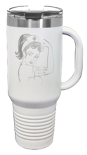 Load image into Gallery viewer, Nurse Life Girl 40oz Handle Mug Laser Engraved
