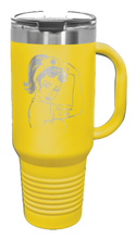 Load image into Gallery viewer, Nurse Life Girl 40oz Handle Mug Laser Engraved
