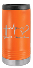 Load image into Gallery viewer, Faith ~ Hope ~ Love Laser Engraved Slim Can Insulated Koosie
