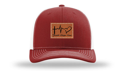 Faith Hope Love Leather Patch Richardson 112 Hat