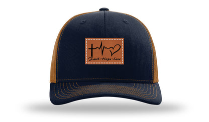Faith Hope Love Leather Patch Richardson 112 Hat