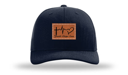 Faith Hope Love Leather Patch Richardson 112 Hat
